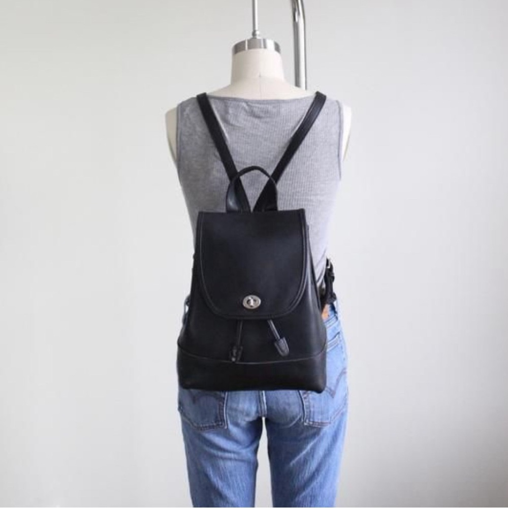 Coach Black and Silver Urban Backpack